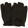 Men's Leather Vented Holes Thin Driving Biker Gloves , 2Extra Large