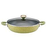 Paula Deen Signature Porcelain Nonstick 12-Inch Covered Chicken Deep Fryer, Pear Speckle