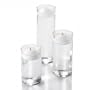 Set of 36 Cylinder Vases and 36 Floating Candles 3"