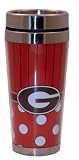 NCAA Georgia Bulldogs Polka Dot Travel Mug