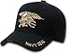 Rapid Dominance Black Navy Seal Embroidered Military Baseball Cap Hat by