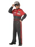 Child Super Racing Champion Costume Racing Suit with Cap