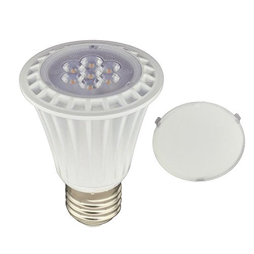LEDwholesalers UL PAR20 Dimmable LED Spot Light Bulb with Interchangeable Wide Angle Flood Lens 8-Watt, 1330