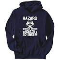 Hoodie Mens Navy Blue " HAZARD British Virgin Islander WOMEN ARE A SCIENCE " Countries