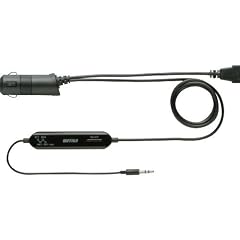 iBUFFALO 【各種スマートフォン対応】※iPhone4S動作FMトランスミッターminiプラグUSB充電低ノイズ設計ブラック BSFM12BK