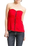 2b Mellisa Lace Boho Tube Top - ROSE RED (M)