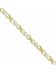 0.1 Carat 14K Gold Diamond Bracelet
