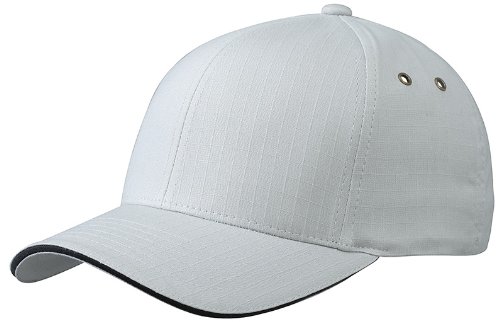 Myrtle Beach Uni Cap Flexfit Ripstop  Sandwich, silver/black, L/XL, MB6187 sibl Preisvergleich