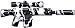 BrickArms 2.5 Scale LOOSE Weapon M110 SASS WHITE with TIGER STRIPE CAMO