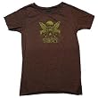 EVERGREEN TERRACE - Metalfest Skull Unfinished - Brown Girls T-shirt (Girlie)
