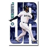 Seattle Mariners (Ken Griffey Jr.) Sports Poster Print - 24x36 custom fit with RichAndFramous Black 24 inch Poster Hangers