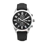Fossil Men's FS4493 Sport Black Leather Black Chronograph Dial Watch