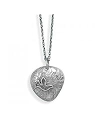 MMA Silver - 16 inch+1.5 inch Oxidized Dove Necklace