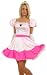 3Pc Princess Off The Shoulder Dress, Tiea And Gloves (Pink;Large)