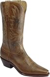 Lucchese Women's Tan Mad Dog Distressed Fashion Cowboy Boot