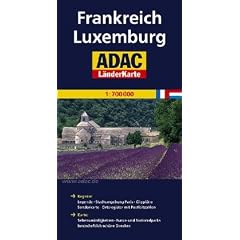 ADAC L�nderkarte Frankreich, Belgien, Luxemburg 1:650.000