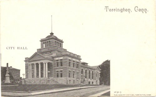 1898 Vintage Postcard City Hall Torrington Connecticut On Sale