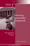 Enhancing Sustainability Campuswide: New Directions for Student Services, Number 137