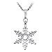 Stainless Steel Holiday Winter Snowflake Necklace