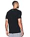 Under Armour Men's Charged Cotton V-Neck, Black (001)/Steel, X-Large
