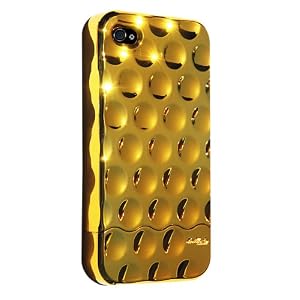 Hard Candy Cases Chrome Bubble Slider iPhone 4 Case, Gold