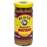 Beaver Mustard, Hot Russian, 4-Ounce (Pack of 6)