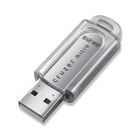 SanDisk Cruzer Micro 512 MB USB 2.0 Flash Drive (SDCZ4-512-E10, Retail Package)