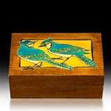 Two Blue Jays Handmade Jewelry Keepsake Box