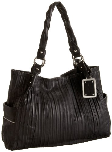 B.MAKOWSKY Lites Greenwich E/W Tote,Black,one size