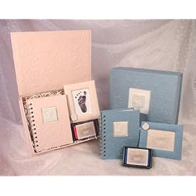 Baby Girl Footprint Gift Set - Pink - Great Shower Gift
