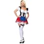 2Pc Frisky Frauline Sexy Holiday Party Costume (Black/Red-Small)