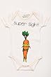 Super Sight 100% Organic Cotton Baby Onesie (Colby Carrot) (12-24 months)