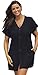 swimsuitsforall Women's swimsuitsforall Waffle Button Cover Up