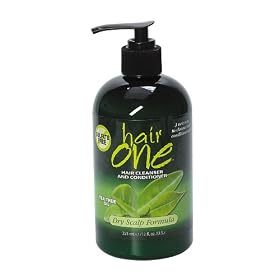 Hair One Cleanser and Conditioner with Argan Oil for Curly Hair 12 oz