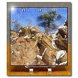 Colorado Mountains Rocky Pine - 6x6 Desk Clock