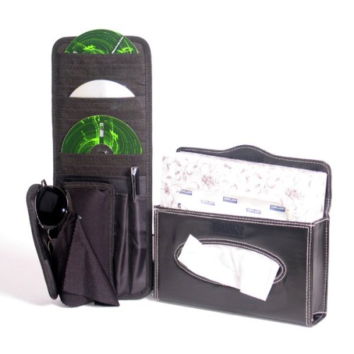 12 disc CD Visor Organizer & Tissue Holder