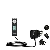 International Wall / AC Charger for the Samsung Yepp YP-U1V - Gomadic Brand w/ TipExchange Technology