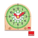 Goula - 55125 - Jouet en Bois - Eveil - Horloge Éducative