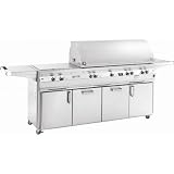 Fire Magic Gas Grills Echelon E1060s Natural Gas Grill W/ One Infrared Burner, Power Burner & Power Hood On Cabinet Cart