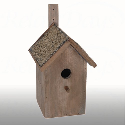 Relaxdays nichoir pour oiseaux 25x25 cm bois