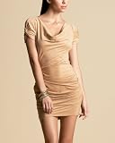 Microsuede Cowl Dress CAMEL (XXS) 41QrMBYpVlL. SL160 Microsuede Cowl Dress CAMEL (XXS)