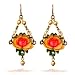 Fleurs Jolies Vintage Inspired Earrings in Champagne and Rose - #2692 FJE