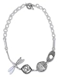 Sterling silver pendant necklace, 'Dragonfly Legends'