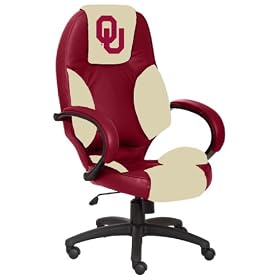Oklahoma Sooners Leather Office Chair