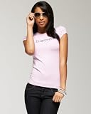 Rhinestone Logo Tee - ORCHID PETAL (S)