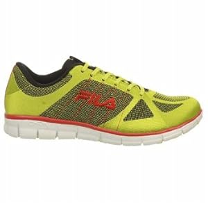 Fila Men's Speedweave Running Shoe,Lime Punch Fila Red/Black,14 M US
