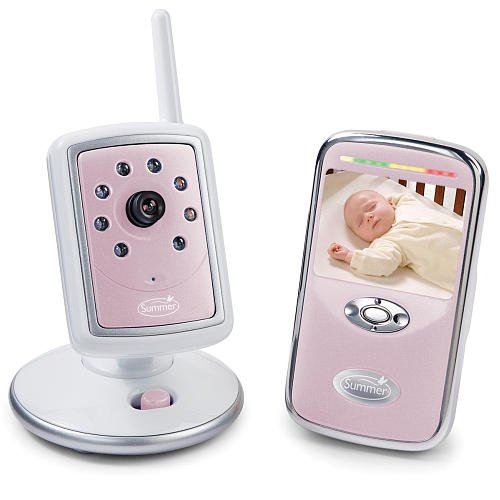 Slim & Secure Handheld Color Video Monitor By Summer Pink