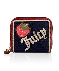 Juicy Couture Strawberry Fields Small Zip Around Wallet