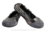 Moschino 24654 Pewter Ballet Flat: Size 28 EU