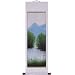 Hand-Painted 50" Oriental Wall Art Scroll - Spring Season Cranes With White Border